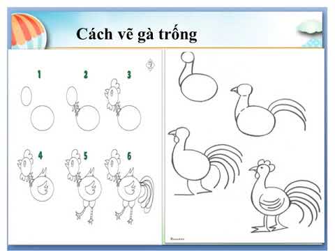 Mĩ thuật_Khối 1_Bài Vẽ đàn gà _Tuần 25, 26