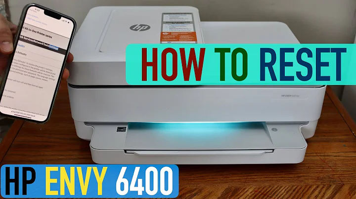 HP Envy 6400 Series Printer Reset.