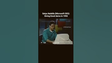 Excel demo by Satya Nadella in 1993! #microsoft #excel #entrepreneur #tips #satyanadella