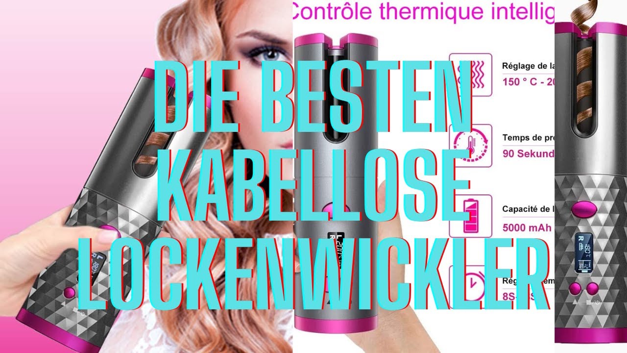 Die besten 4 Lockenwickler, automatischer Lockenstab, Schnurlose Lockenwickler mit Links in Bio