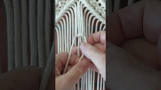 Making a macrame plant hanger, DIY indoor plant decor