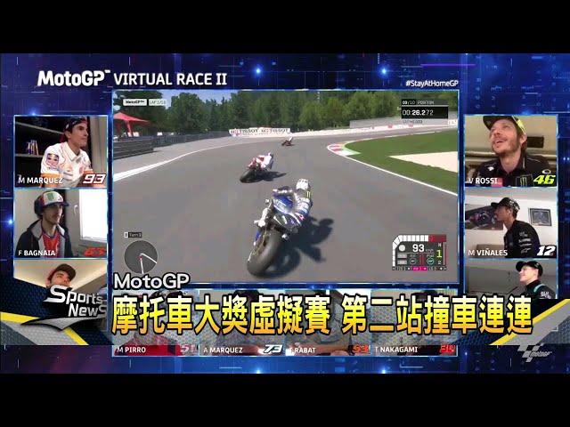 Motogp虛擬賽第二站 Marque撞車讓bagnaia拿下冠軍 民視新聞網