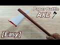 How to make paper battle Axe 🪓 [Easy]