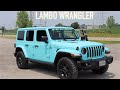 2019 Jeep Wrangler - Lamborghini Celeste Blue Paint Job