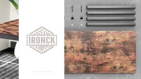 Assembly Instruction for IRONCK Computer Desk 55"