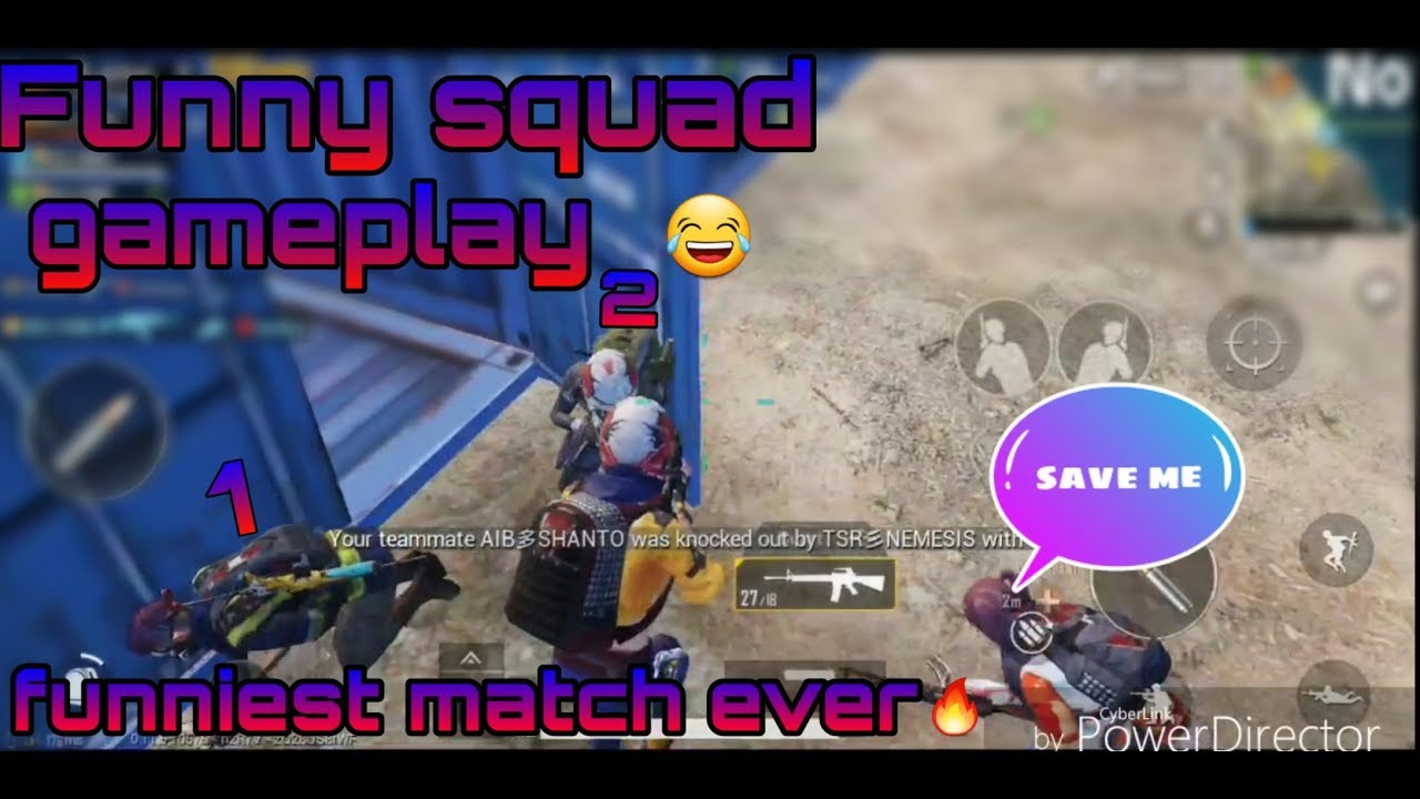 "Most funniest gameplay ever 😂 | squad gameplay | Pubg mobile " ft. AIB ...