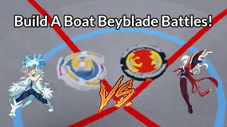 Build a Boat Beyblade Battles!!!