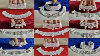 Latest silver bridal fancy Payal designs with weight & price // part 1 Latest Bridal Payal Designs