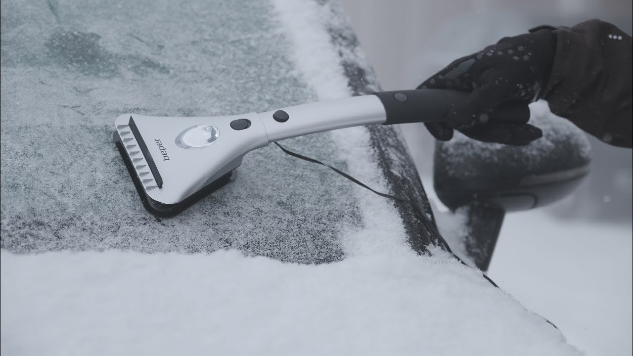 Raschietto per ghiaccio elettrico, si scalda per sciogliere il ghiaccio -  NEW Electric  ice scraper