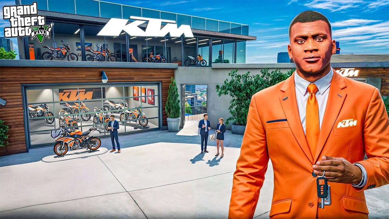 Franklin Build KTM Bikes Showroom in Gta 5