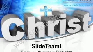 Jesus Christ Cross Christianity PowerPoint Templates PPT Background  1112 Slides Backgrounds