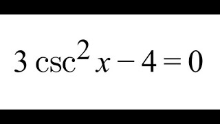 Solving Trig Equations Practice 1