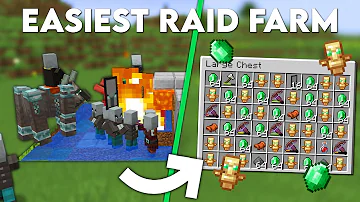 Minecraft EASIEST Raid Farm 1.20+ | Insane loot!