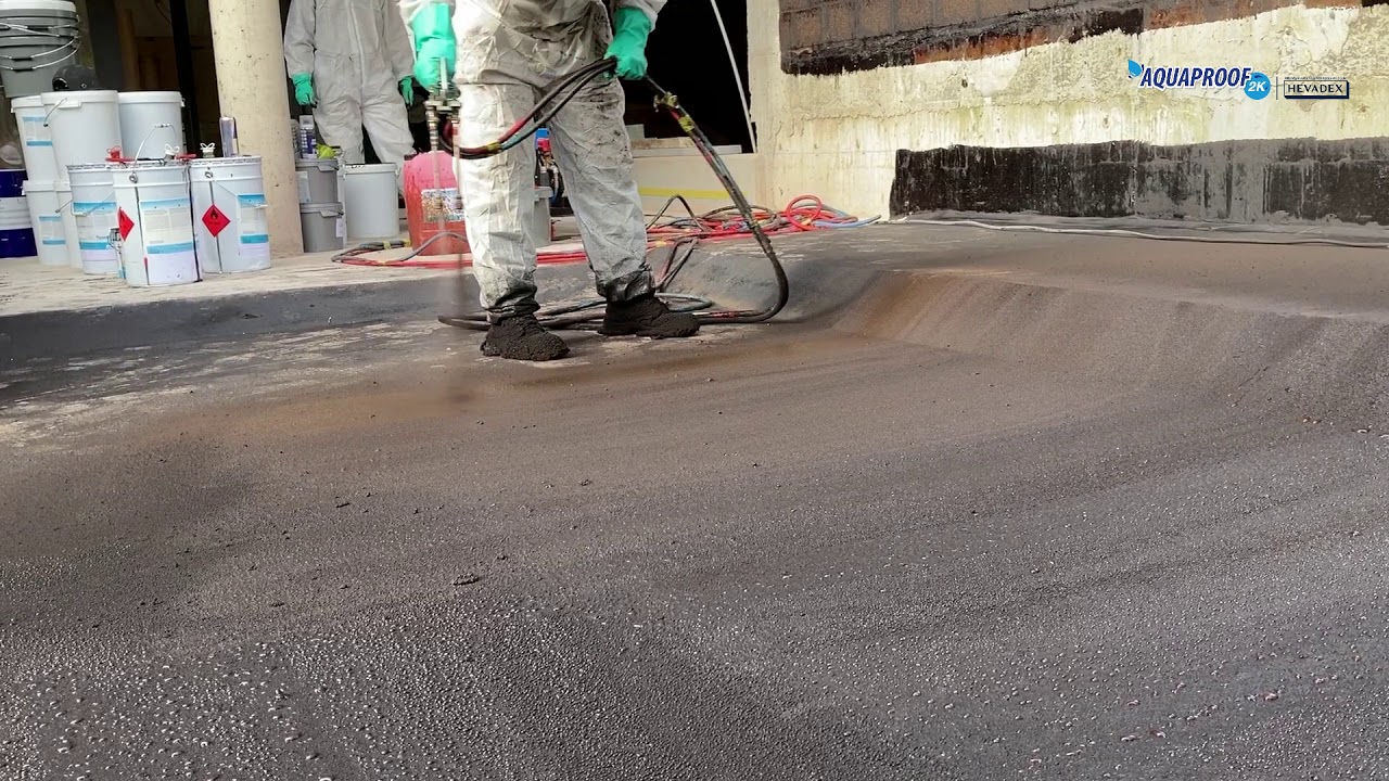 Aquaproof 2K Instant waterdichting voor afdek van kelderdak.