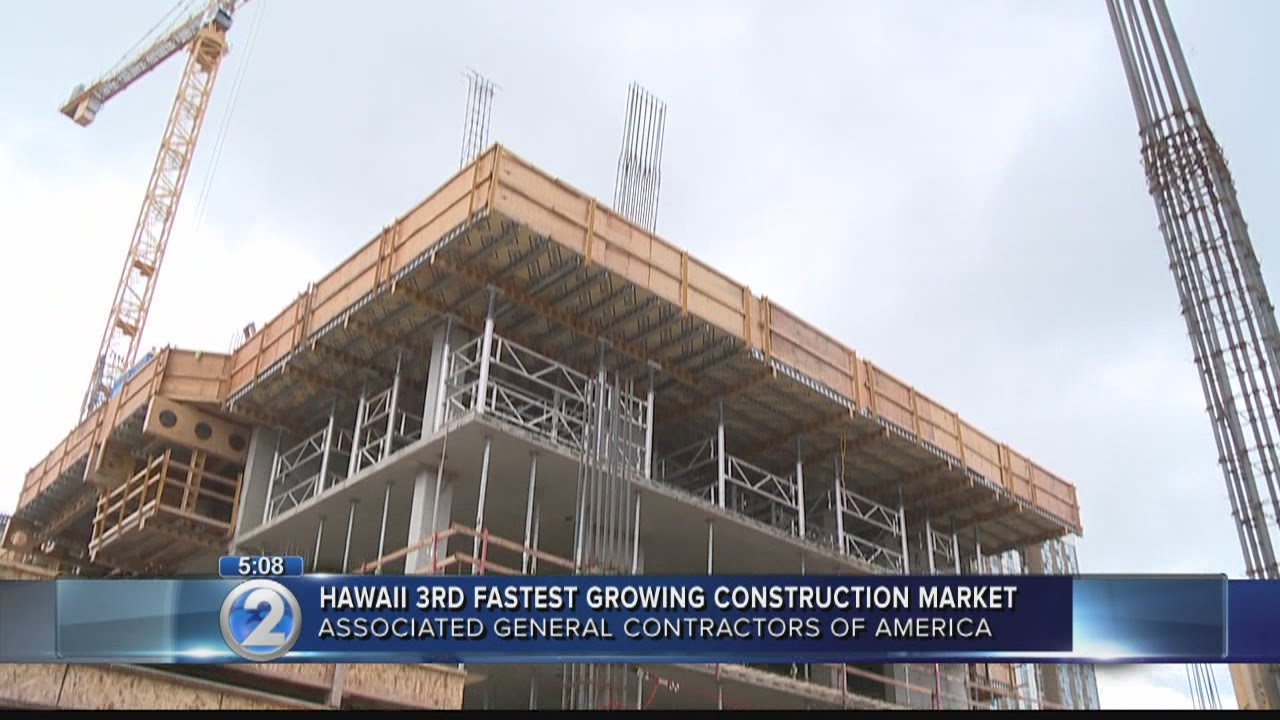 Honolulu named thirdfastest growing construction job market in US