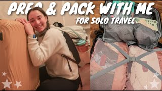 PREP and PACK with me to TRAVEL ACROSS THE WORLD SOLO