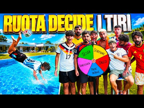 ⚽ La RUOTA DECIDE i TIRI in PISCINA in VILLA ELITES! 🌊
