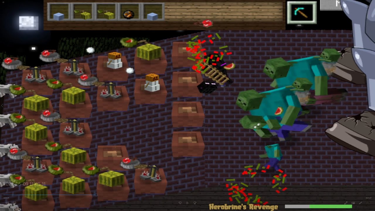 Plants Minecraft vs Zombies Minecraft - Plant vs. Zombie Mod Minecraft #2