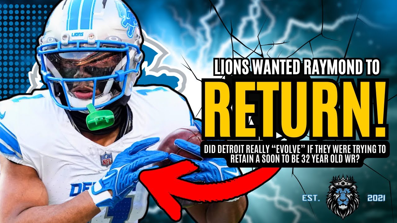 Turns Out The Detroit Lions DIDN'T Want To Move On From WR Kalif Raymond!