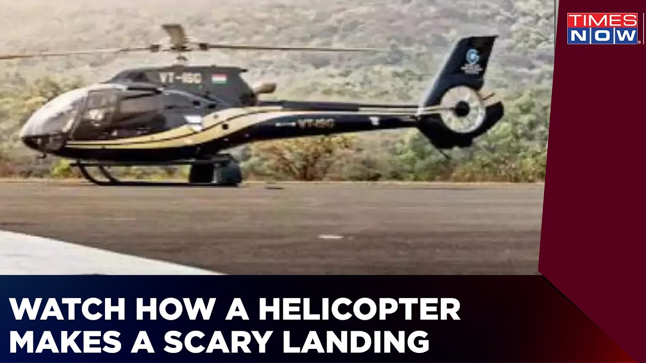 Watch How A Helicopter Makes Scary Emergency Landing Near Amarnath | DCGA Steps In | News