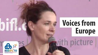 Voices from Europe | Francesca Melandri, Sandra Ireland, Gabi Martinez & Andrey Kurkov |  MBIFL 2019