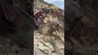 Breaking Giant Rocks for Stones 💥⚒️ #shorts #mining #viral