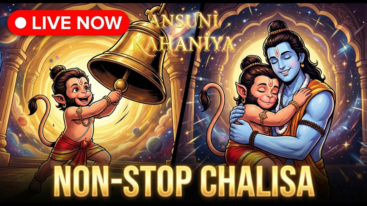 🔴 LIVE: Non-Stop Hanuman Chalisa for Kids 🎶 | Morning Bhakti & Positivity | 3D Animation Song