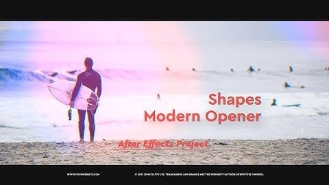 After Effects Template: Shapes Modern Opener