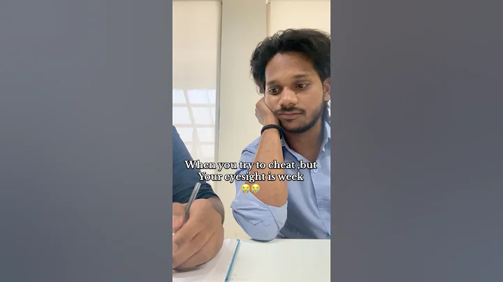 “When You Try to Cheat in Exams… But Your Eyes Betray You!”