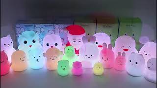 Baby Night Light Personalized Rechargeable  Cute Silicone Animal Night Lights for Kids~~ screenshot 5