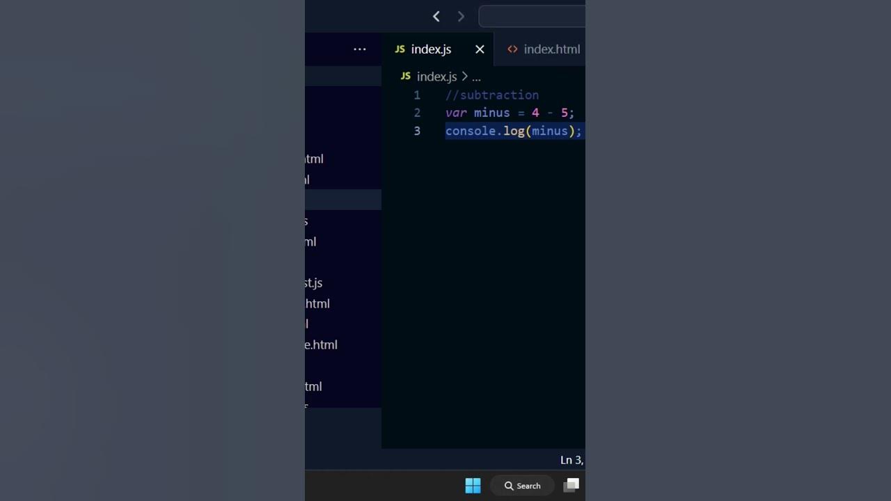 Interpretation of JavaScript codes on subtraction.....#programming # ...