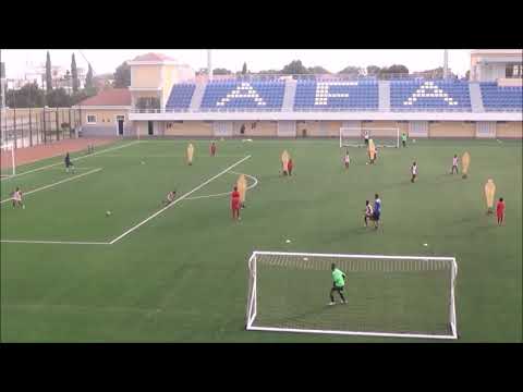 Entrenamiento del sistema 1-3-1-2 para la categoría Alevín (9-12 años)