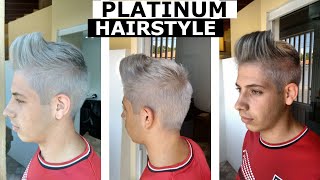 Men's Platinum Blonde Hairstyle Men's Platinum Blonde Hairstyle