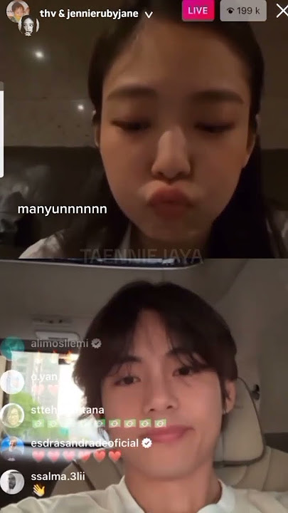 bayangin aja dulu taennie ngelive kaya gini wkwk😭🤍#taehyung #jennie #taennie #taenniecouple #fyp