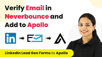 How to Verify Email in Neverbounce and Add to Apollo - LinkedIn Lead Gen Forms to Apollo