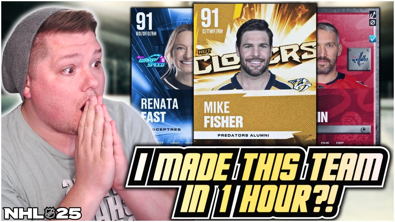 What’s the Best Team you can make in 1 Hour of NHL 25?
