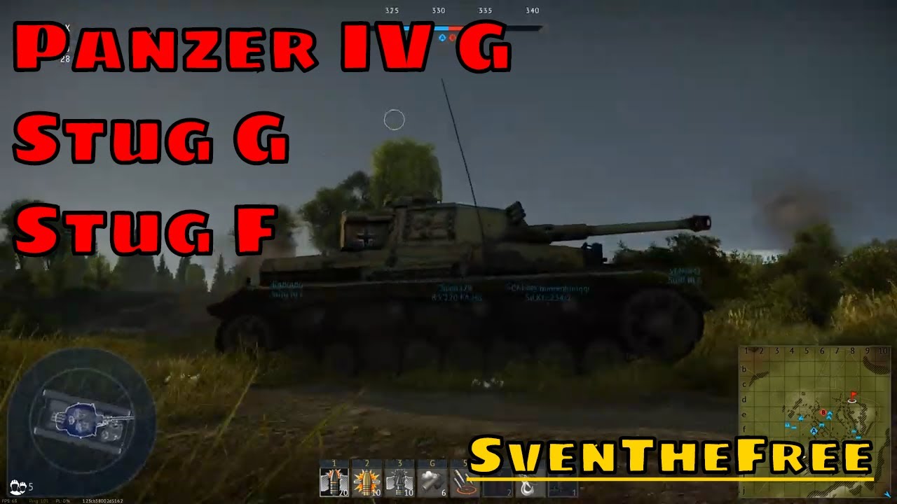 War Thunder Panzer IV G, Stug G and Stug F on Carpathians - German tanks | 05war