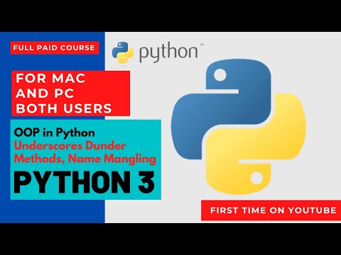 Underscores Dunder Methods, Name Mangling, and More in Python Coding for Kids Python Learn to Code