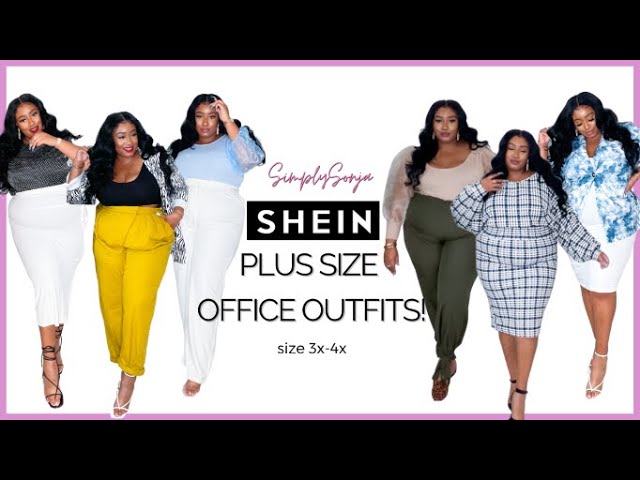 10 SHEIN Size Outfits the Office| Plus Size Wear| Business Casual Try-on Haul - YouTube