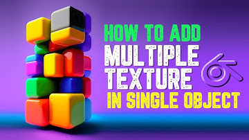 How To Add Multiple Texture in One Mesh Using Blender 3.6 || Deepak Graphics Hindi
