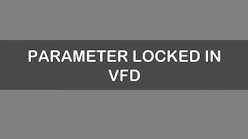 8- Parameter Lock Function in Delta VFD