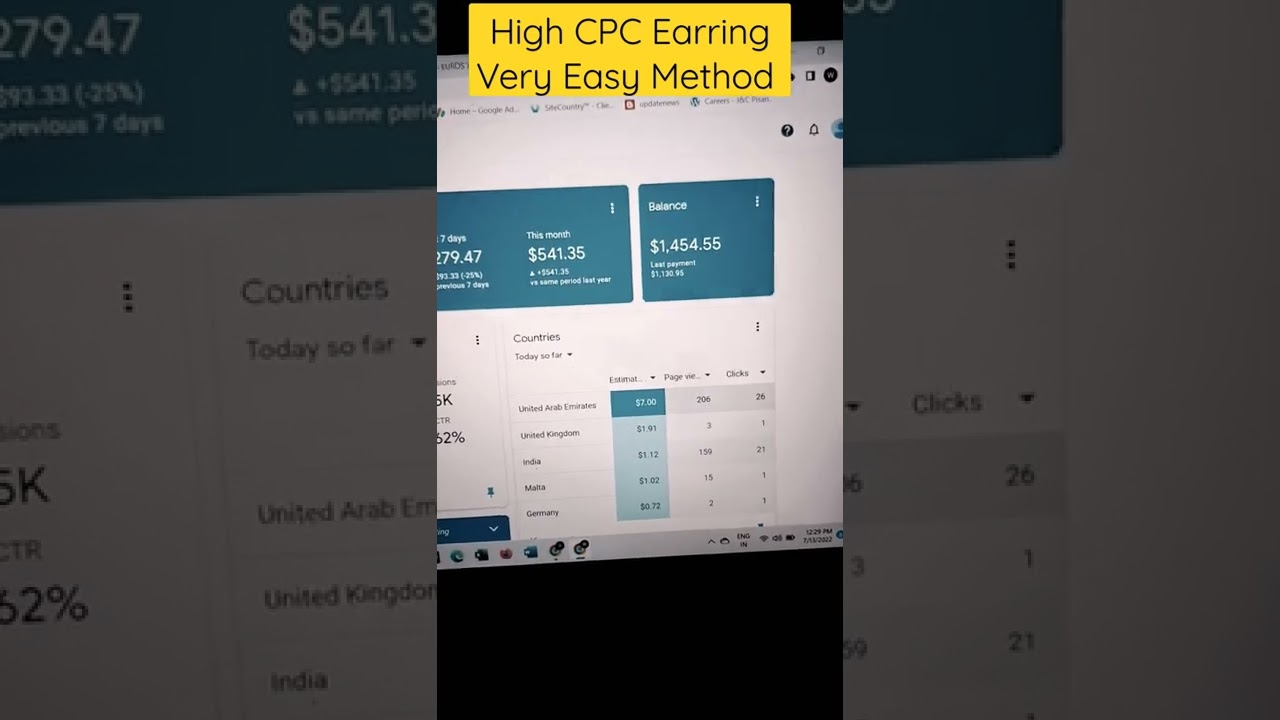 Daily Earn Above 20$ High CPC Keywords Target Very Easy
