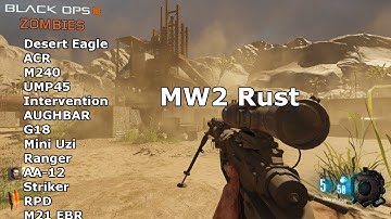 47 Weapons From MW2 Rust Zombies Version 3.1 (Weapons Update)
