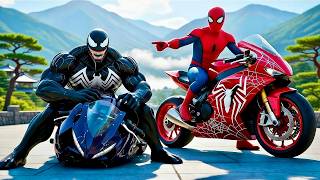 Download Lagu 🏍🕷 SPIDERMAN Wins The Magic Legendary Motorcycle Racing Championship – Epic Racing Challenge?! MP3
