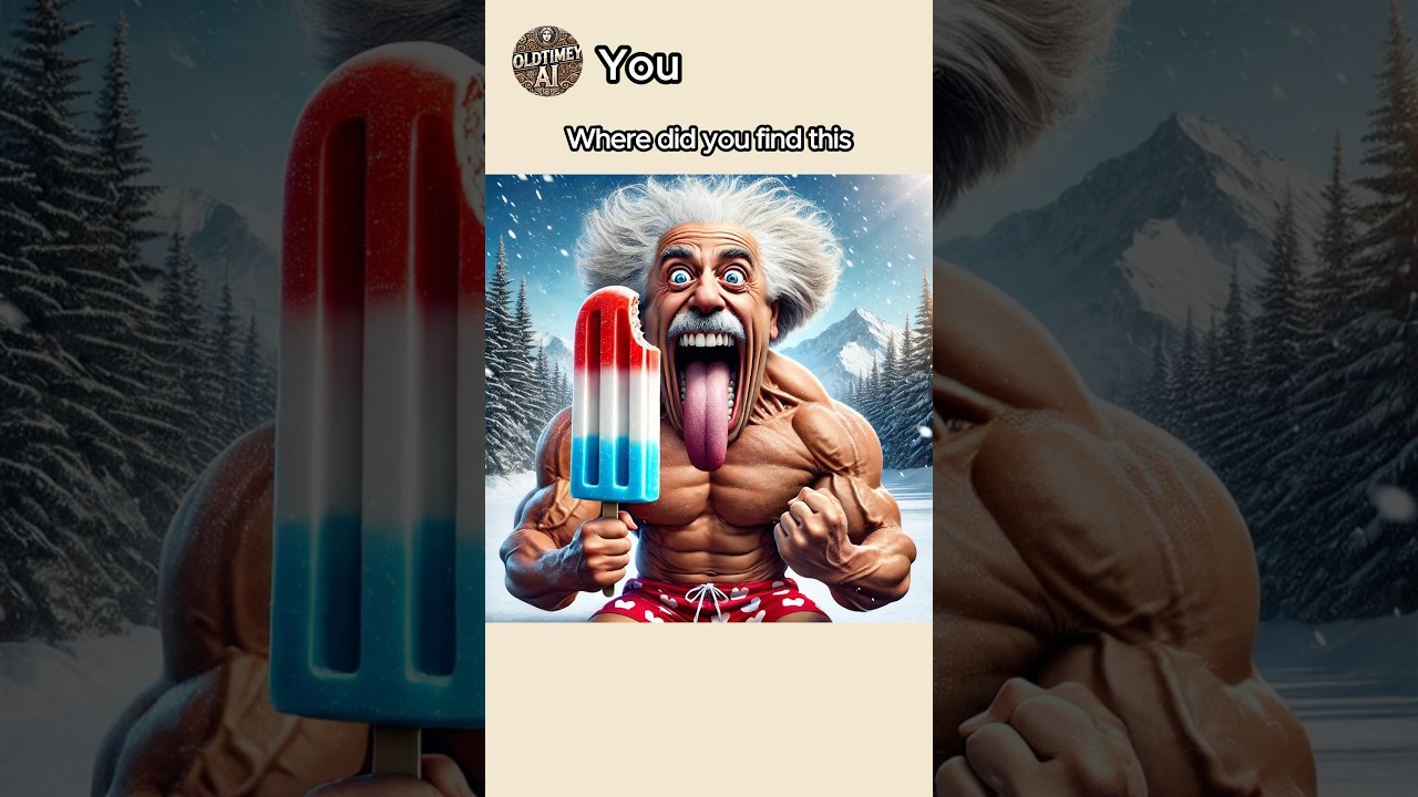 Einstein And Special Handmade Delicious Popsicle!  