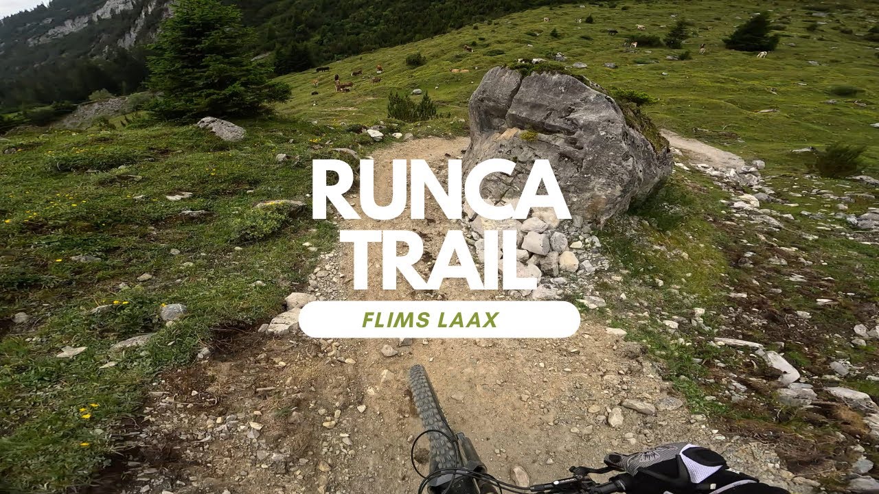 Runca Trail 7,6km Abfahrt Bikepark Flims Laax Switzerland 🇨🇭Full run POV RAW