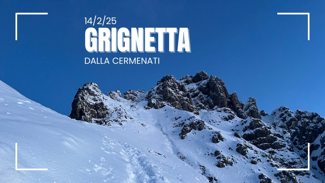 14/2/25 Grignetta dalla Cermenati con gli aficionados (ho scordato la gopro quindi video così così)