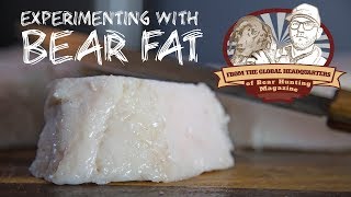 Experimenting with BEAR FAT | Flathead Catfish fried in BEAR OIL