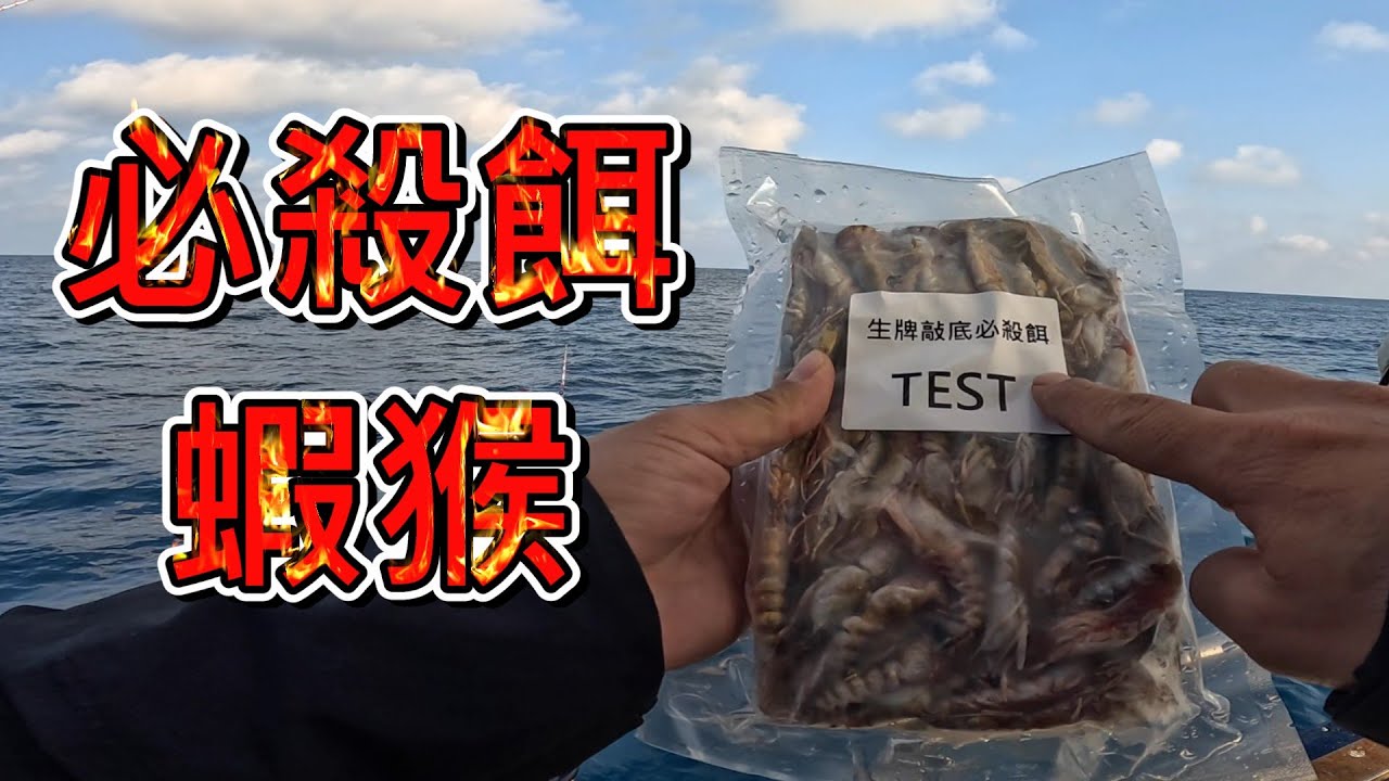 必殺餌蝦猴釣黑格很好用 沒想到釣敲底也是咬 一口酥嘎崩脆還蠻適合的 這次帶兩個天兵來亂的 搞得我都無法專心釣魚