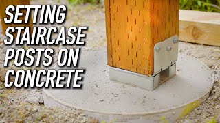 How We Set Posts On Concrete || Dr Decks